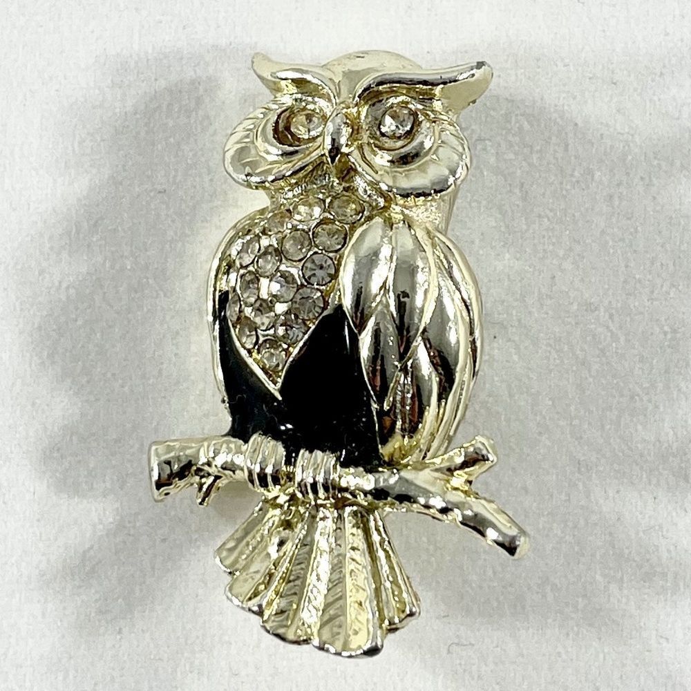 Fashion Decorative Owl On Branch Brooch Pin